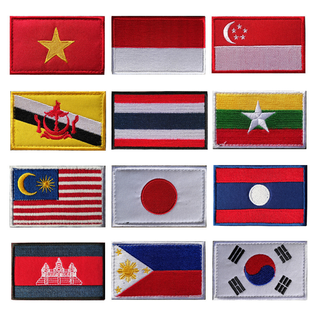 Embroidery In Indonesia - Southeast Asian Flag Embroidery Patch South