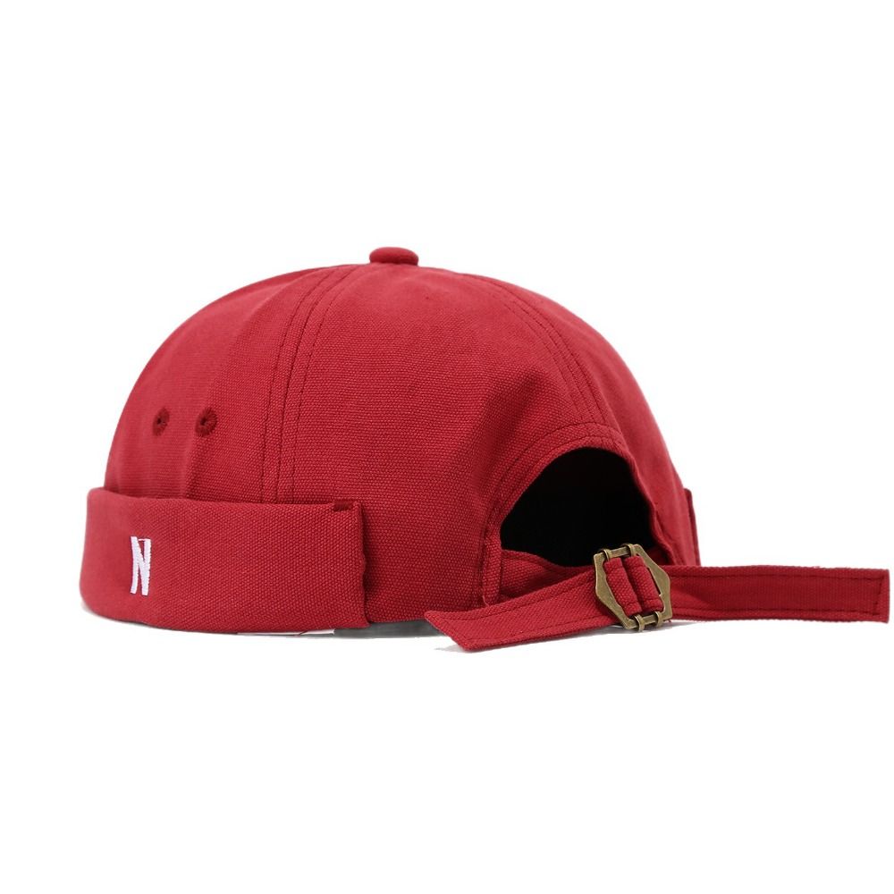 Embroidery Letter N - Cotton Brimless Hat Breathable Letter N