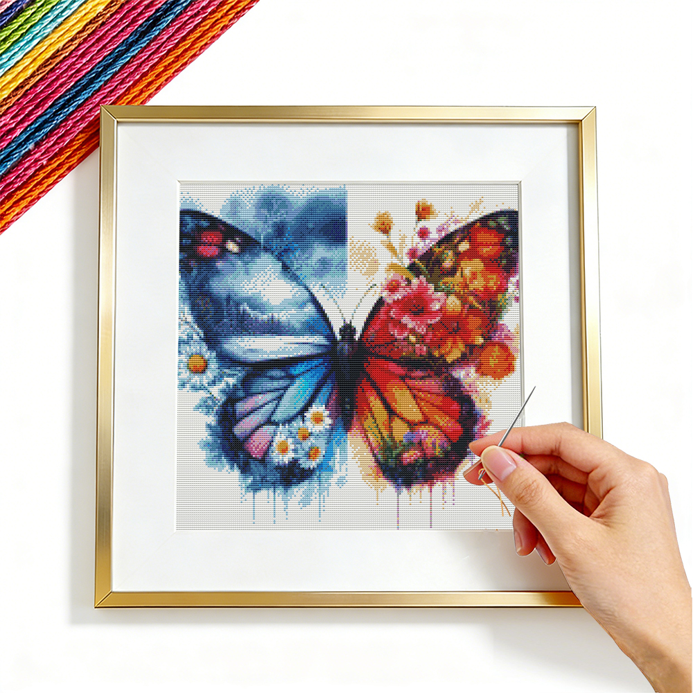Embroidery Guide Paper - 11CT Cross Stitch Butterfly Animal Embroidery
