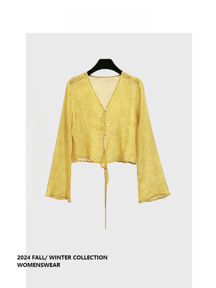 Embroidery Yellow - Forever 21 Yellow Floral Embroidery Bell
