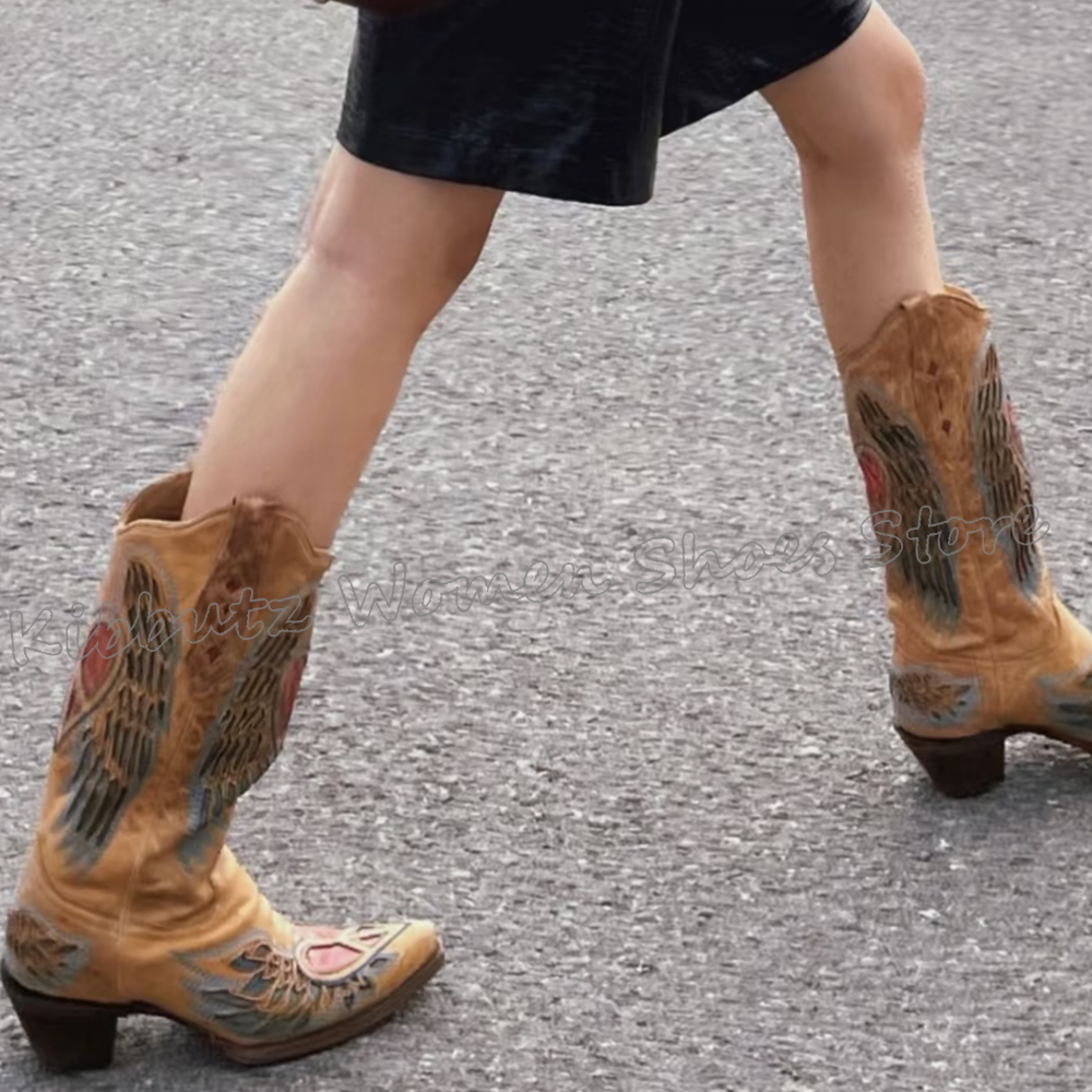 Embroidered Cowboy Western Boo - Embroidery On Leather recension och pris