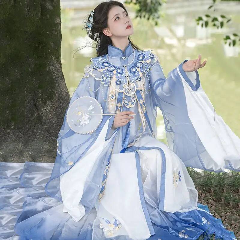 Bimonthly[Lan Jin Luo]New Hanf - Embroidery Shirt recension och pris
