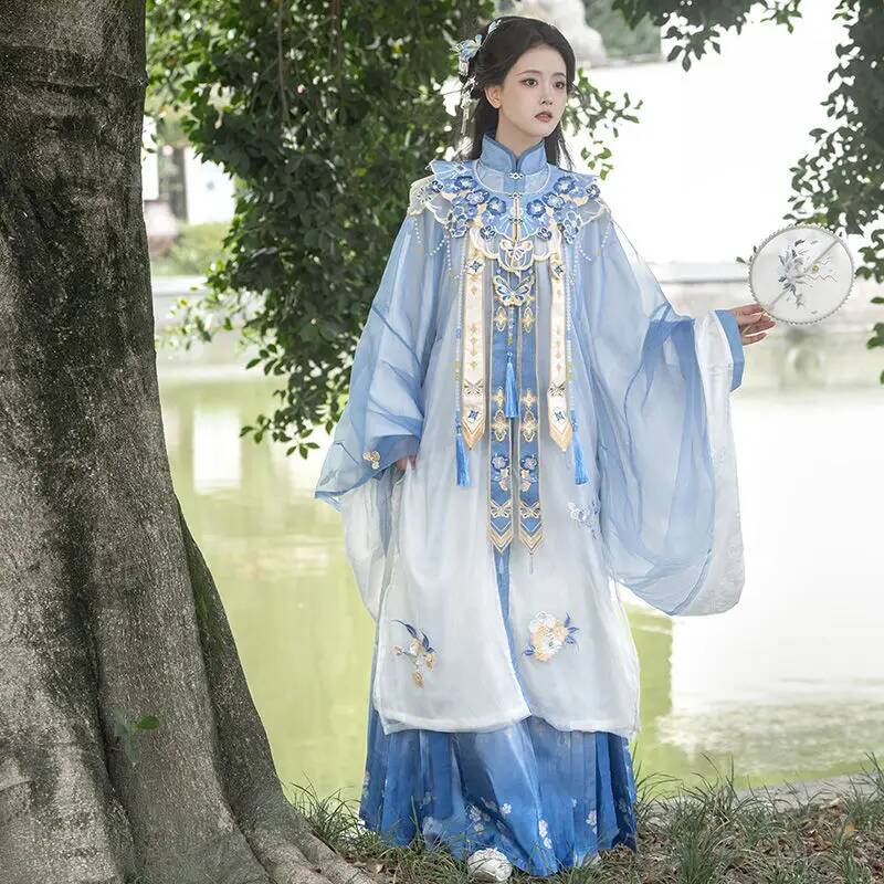 Bimonthly[Lan Jin Luo]New Hanf - Embroidery Shirt recension och pris