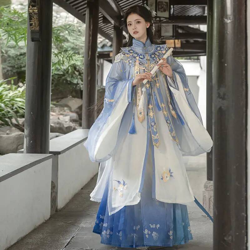 Bimonthly[Lan Jin Luo]New Hanf - Embroidery Shirt recension och pris