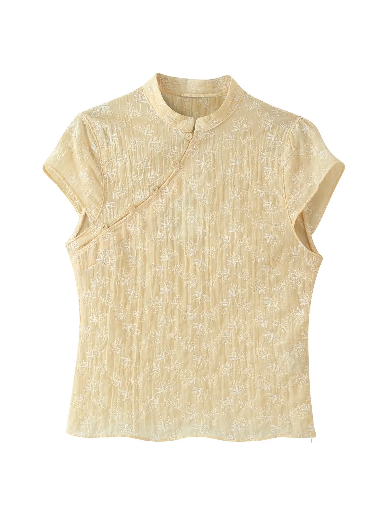Women Yellow Floral Embroidery - Embroidery Yellow recension och pris