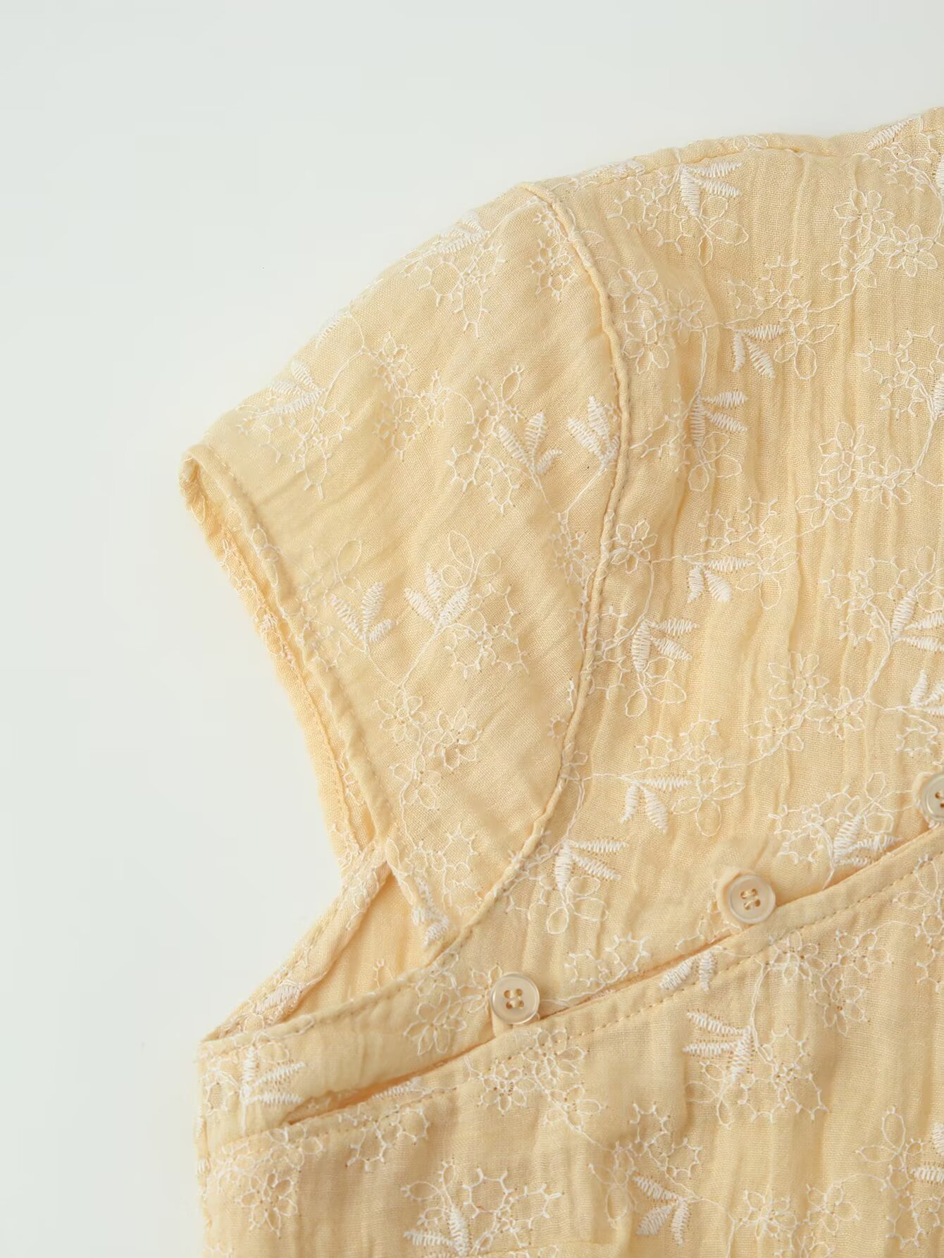 Women Yellow Floral Embroidery - Embroidery Yellow recension och pris