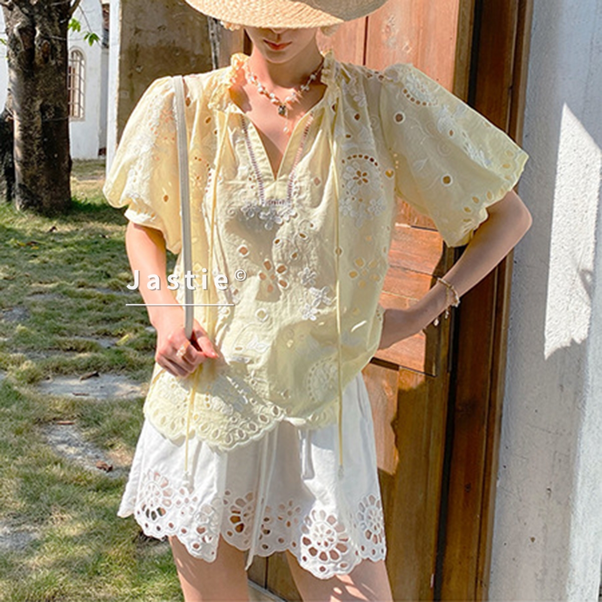 Bohemian Yellow Eyelet Embroid - Embroidery Eyelet recension och pris