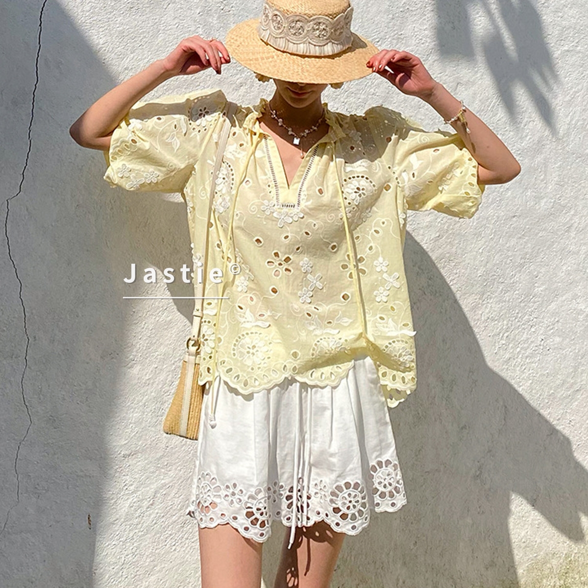 Bohemian Yellow Eyelet Embroid - Embroidery Eyelet recension och pris