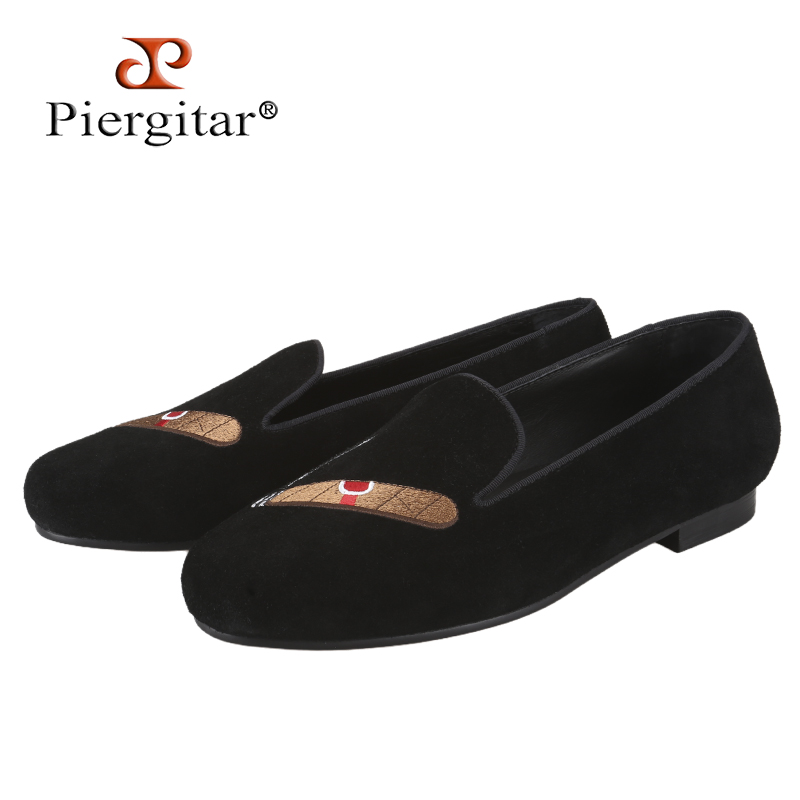 Piergitar New Style Black Sued - Embroidery On Leather recension och pris