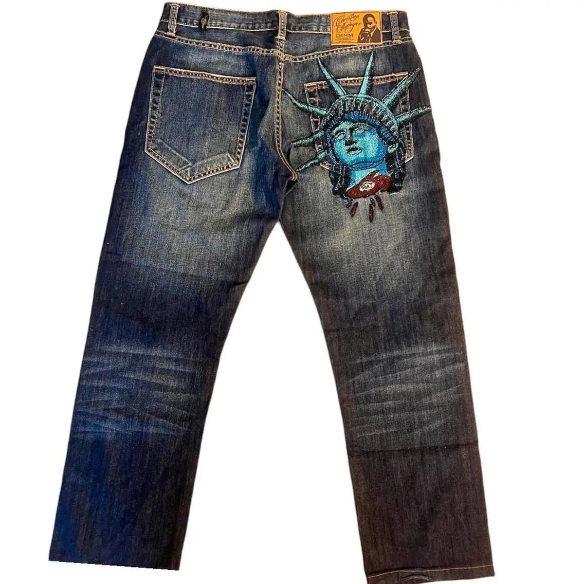 Hip Hop Women Jeans Y2k 2000s  - Embroidery Jeans Sakura recension och pris