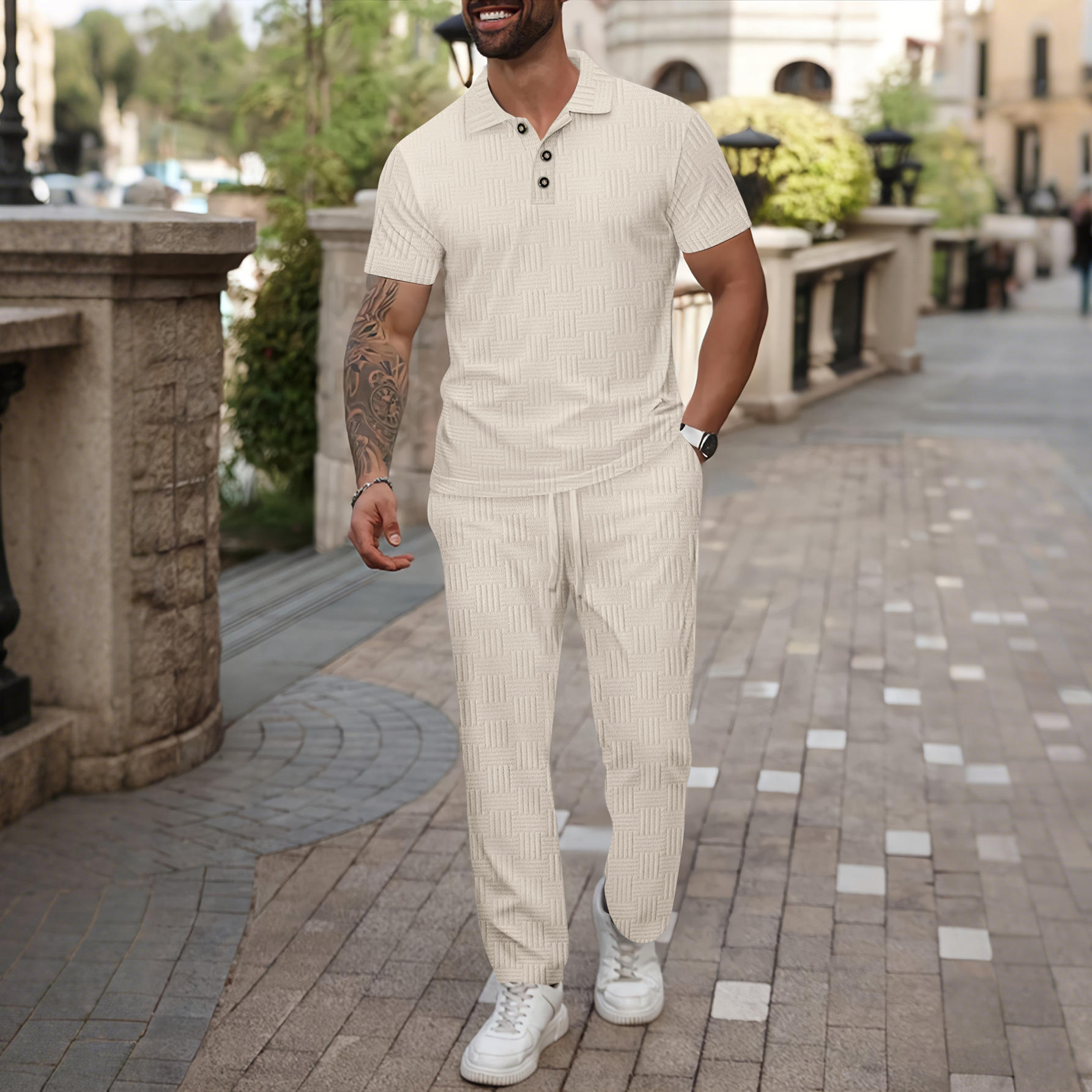 Summer Men's  Color Floral Emb - Embroidery Shirt recension och pris