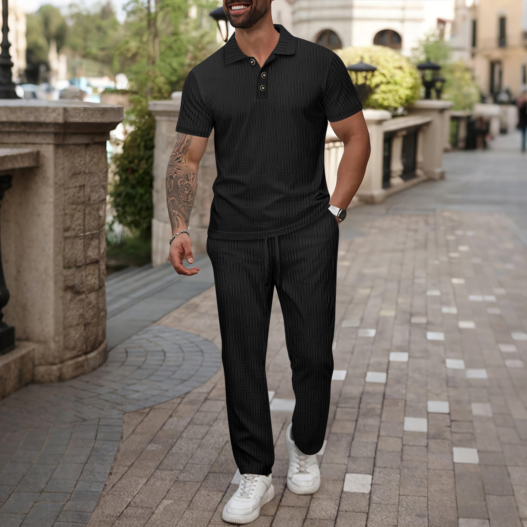 Summer Men's  Color Floral Emb - Embroidery Shirt recension och pris