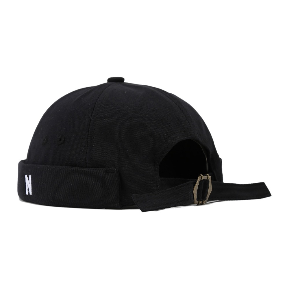 Cotton Brimless Hat Breathable - Embroidery Letter N recension och pris