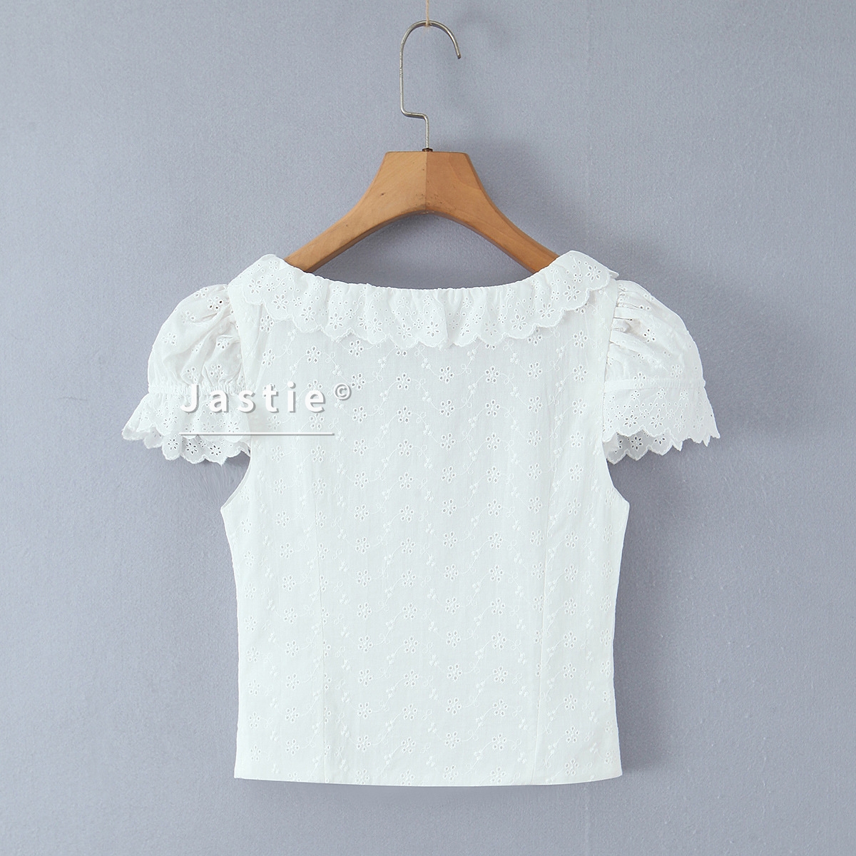 White Embroidery Crop Top Wome - Embroidery Eyelet recension och pris