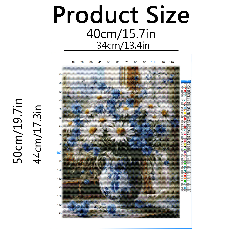 Cross Point Embroidery Daisy F - Embroidery Guide Paper recension och pris