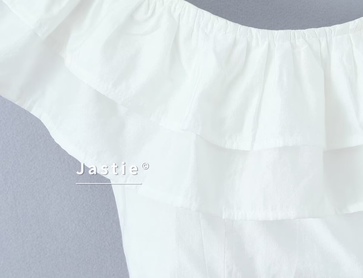 French White 2 Piece Set Women - Embroidery Eyelet recension och pris