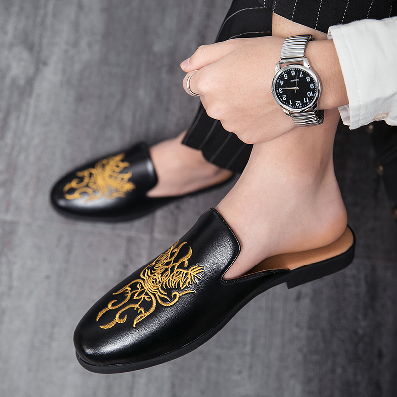Summer Embroidery Half Shoes F - Embroidery On Leather recension och pris