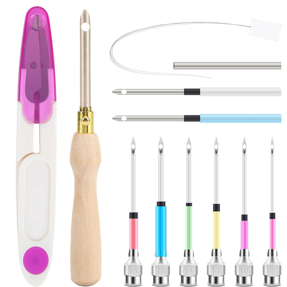 13Pcs Punch Needle Kit Adjusta - Punch Needle Handle recension och pris