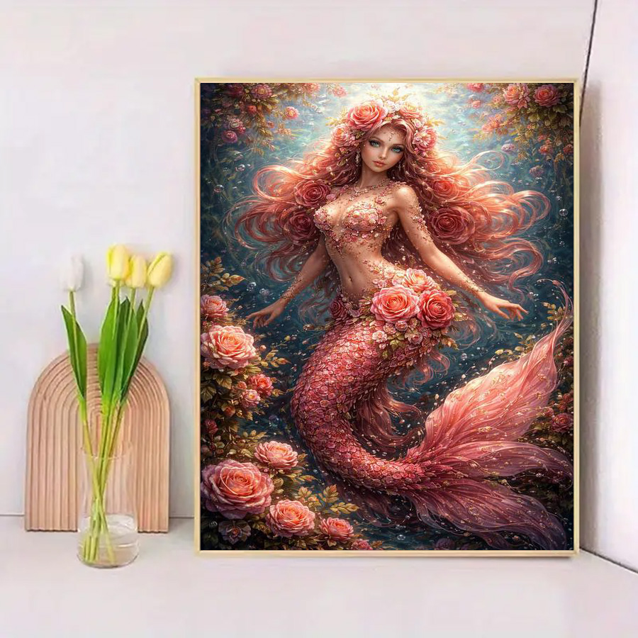 1 piece - 5D-DIY - Flocking cl - Embroidery Roses recension och pris
