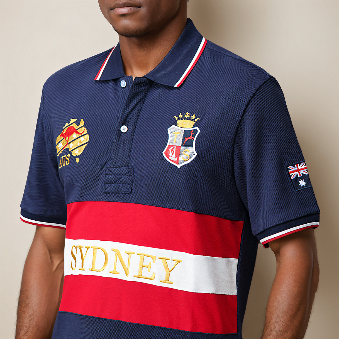 Men's polo shirt Australia Syd - Embroidery In Australia recension och pris