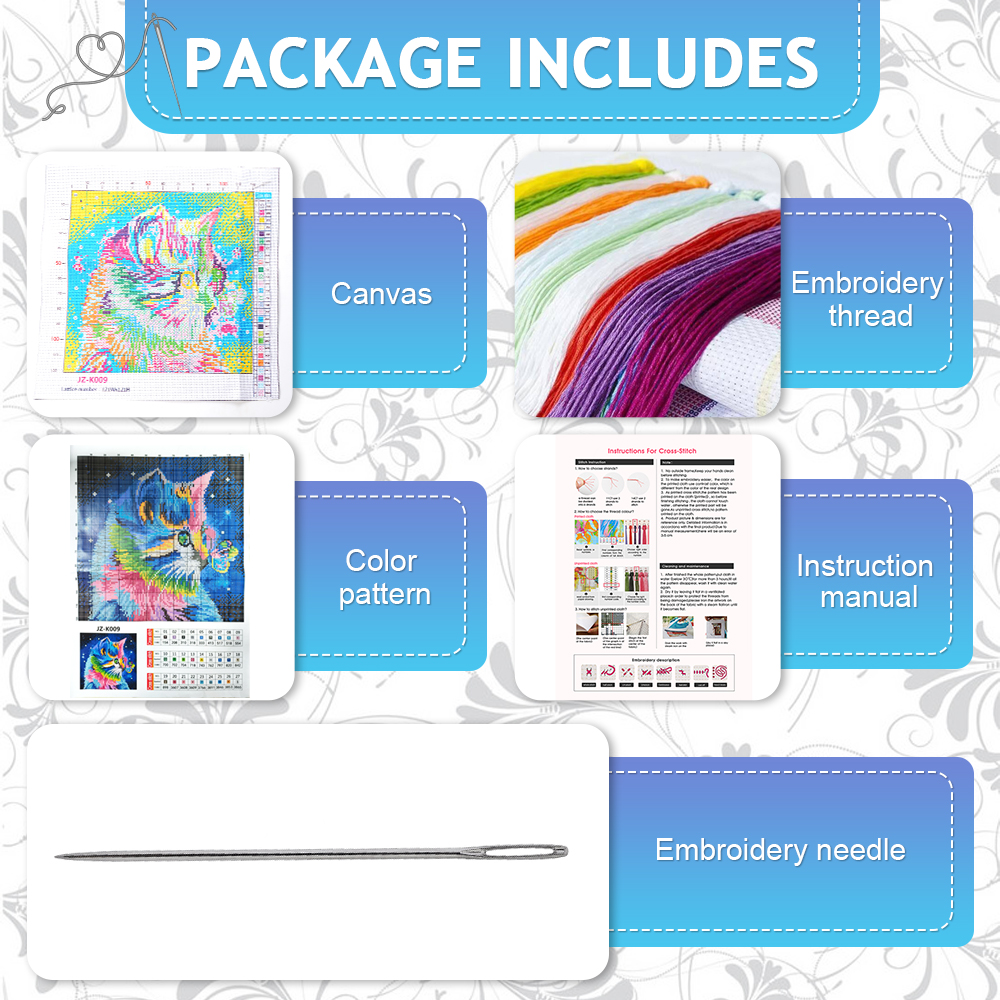 HUACAN Embroidery Packages Sun - Embroidery Guide Paper recension och pris