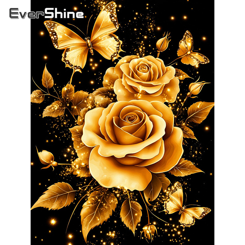 1PC frameless  Diamond Paintin - Embroidery Roses recension och pris