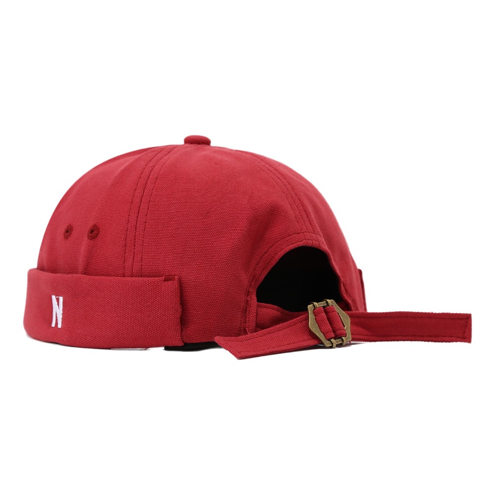 Vintage Cotton Brimless Hat Le - Embroidery Letter N recension och pris