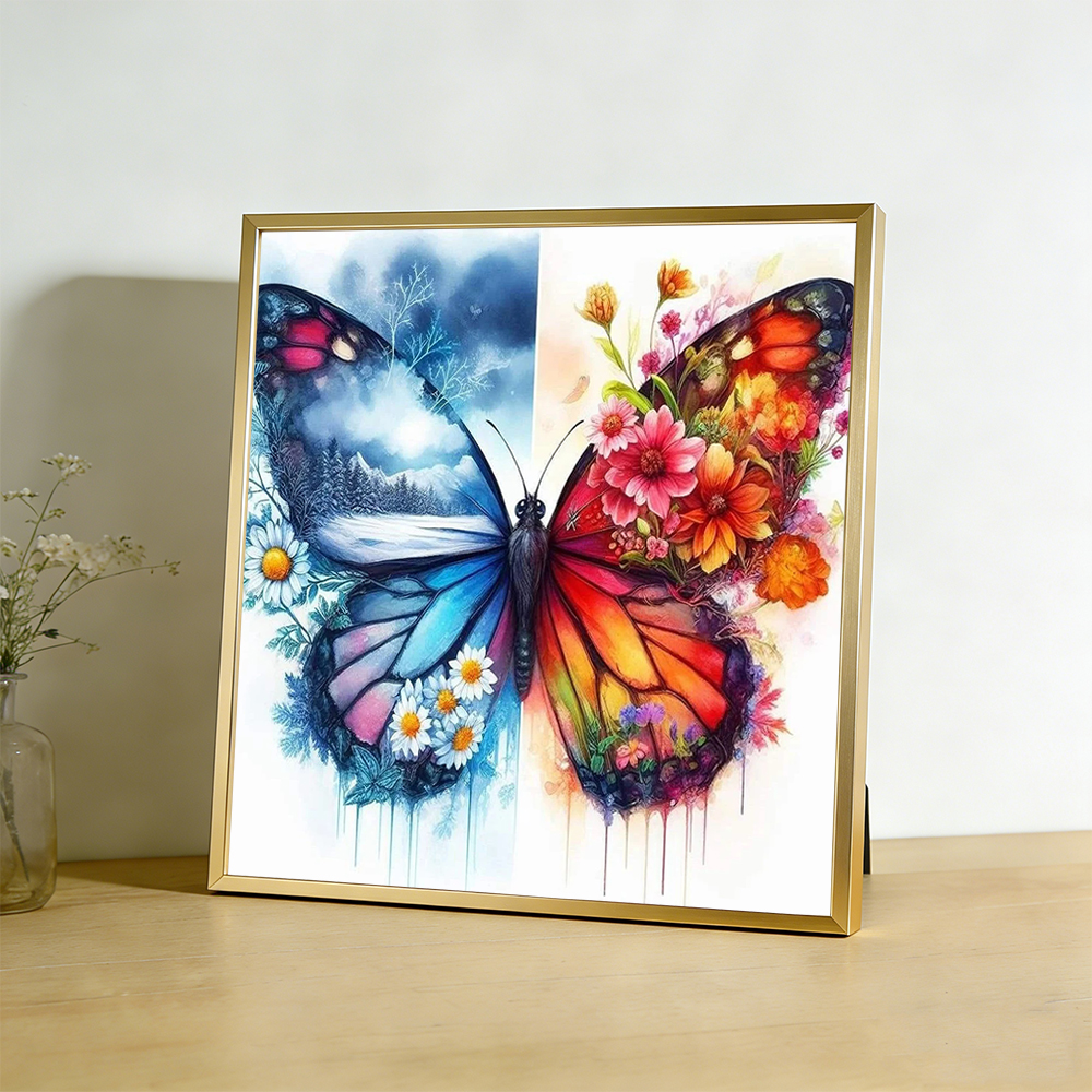 11CT Cross Stitch Butterfly An - Embroidery Guide Paper recension och pris