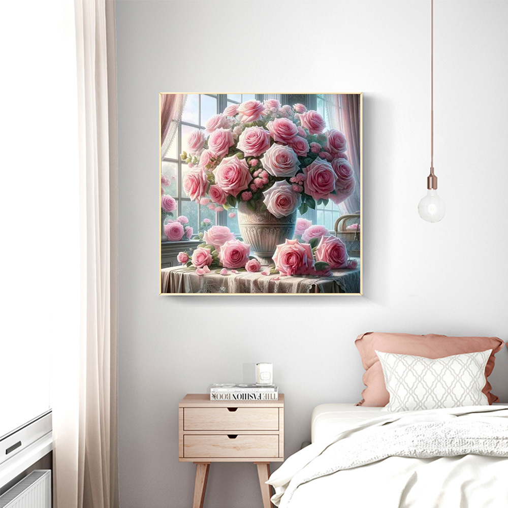 1PC frameless  5D Diy Diamond  - Embroidery Roses recension och pris