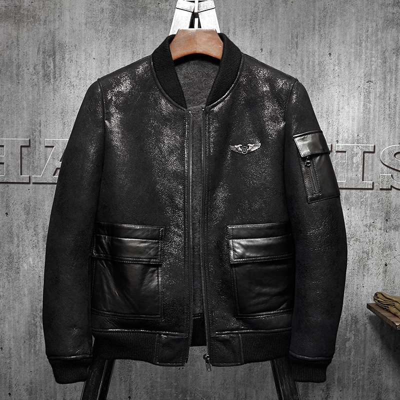 Denny&Dora Men's Shearling Coa - Embroidery In Australia recension och pris