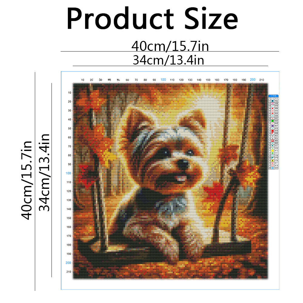Cross Point Embroidery Dog Ani - Embroidery Guide Paper recension och pris