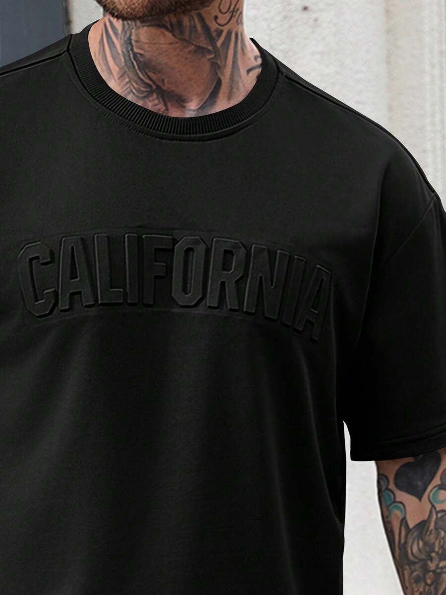 Mens Casual Solid Color Letter - Embroidery Shirt recension och pris