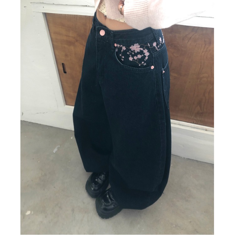 High Waist Sakura Embroidery W - Embroidery Jeans Sakura recension och pris