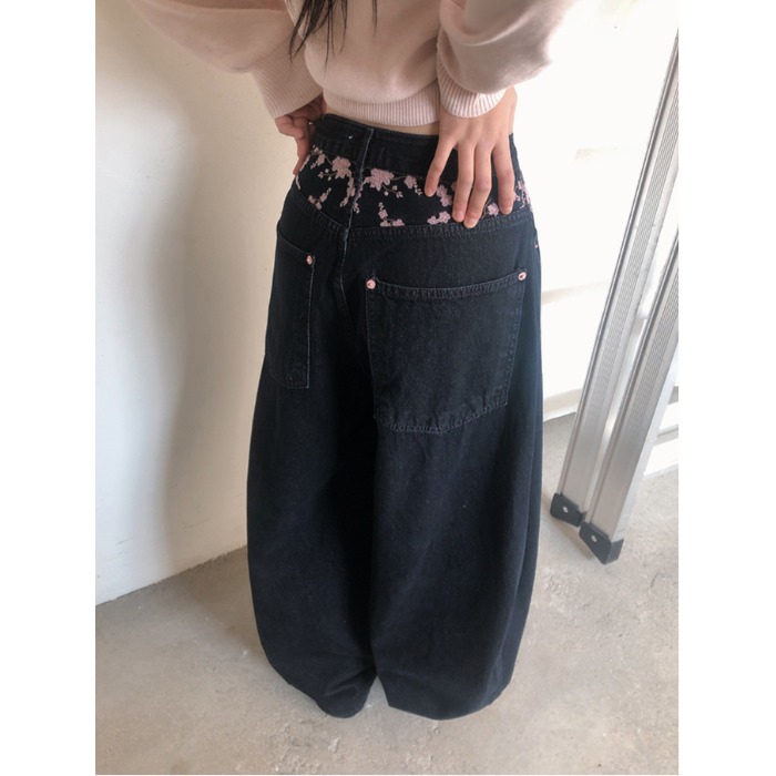 High Waist Sakura Embroidery W - Embroidery Jeans Sakura recension och pris