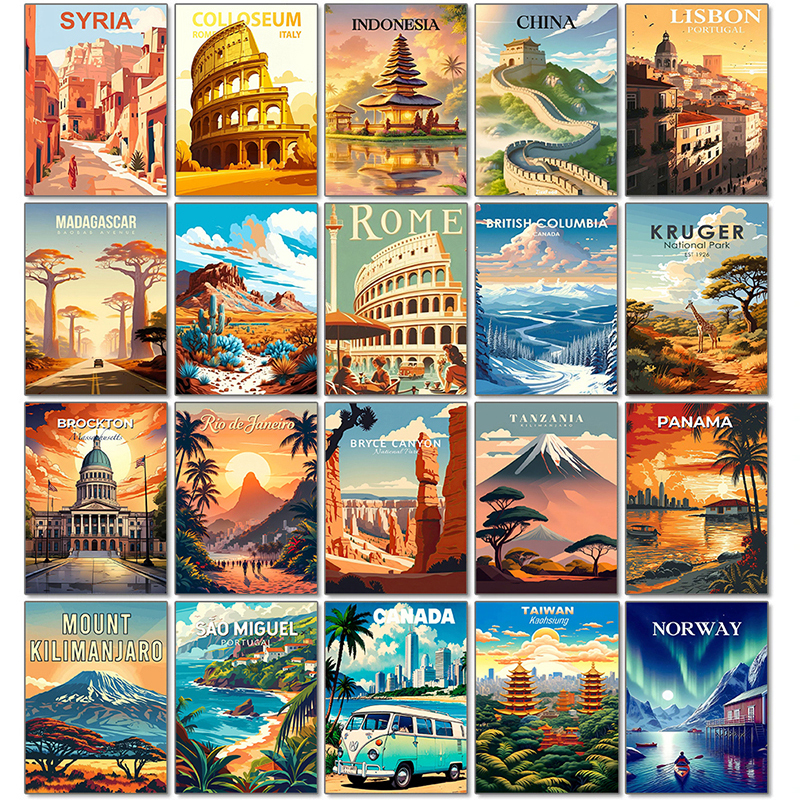 Landscape Diamond Painting Kit - Embroidery In Indonesia recension och pris