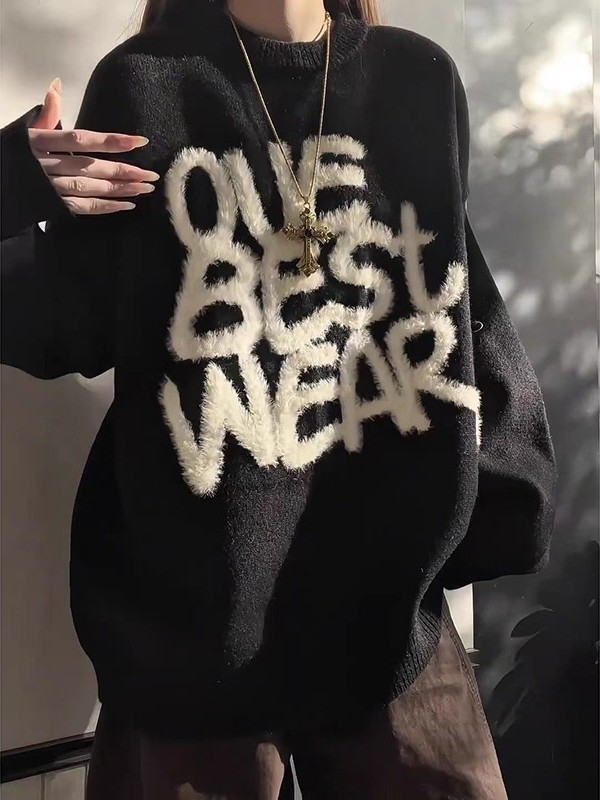 Bla American Retro Faux Fur Kn - Embroidery Letter N recension och pris