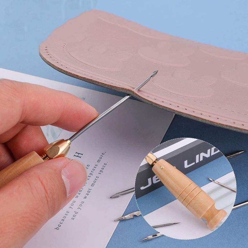 1set Leather Sewing Awl Set Re - Punch Needle Handle recension och pris