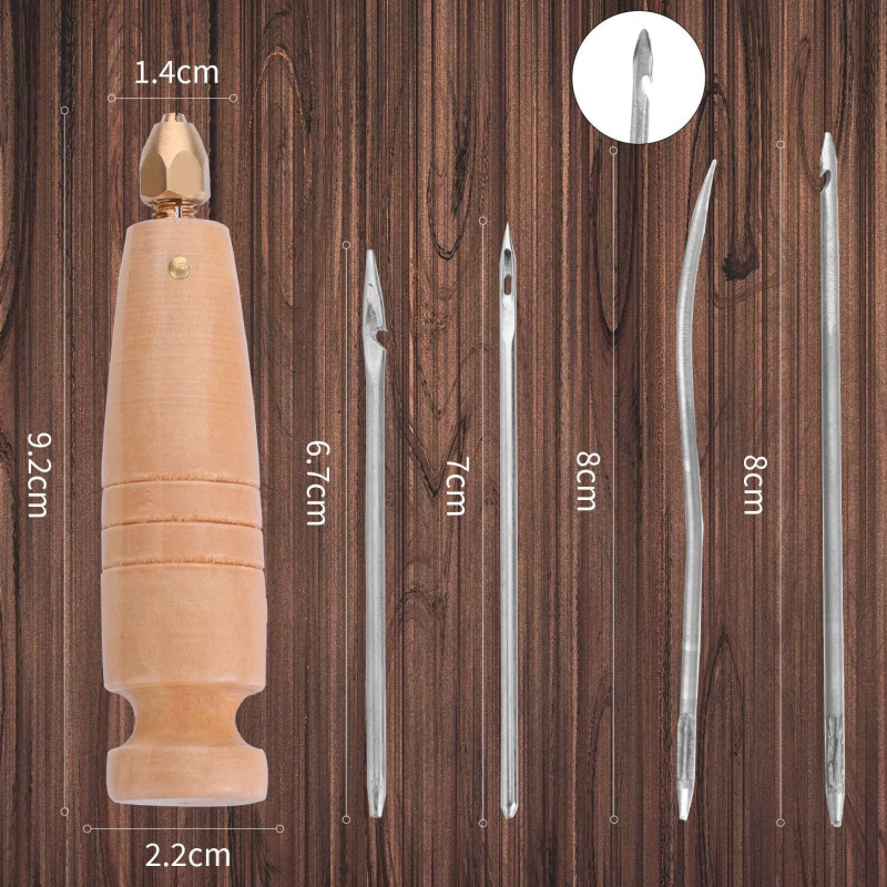 1set Leather Sewing Awl Set Re - Punch Needle Handle recension och pris