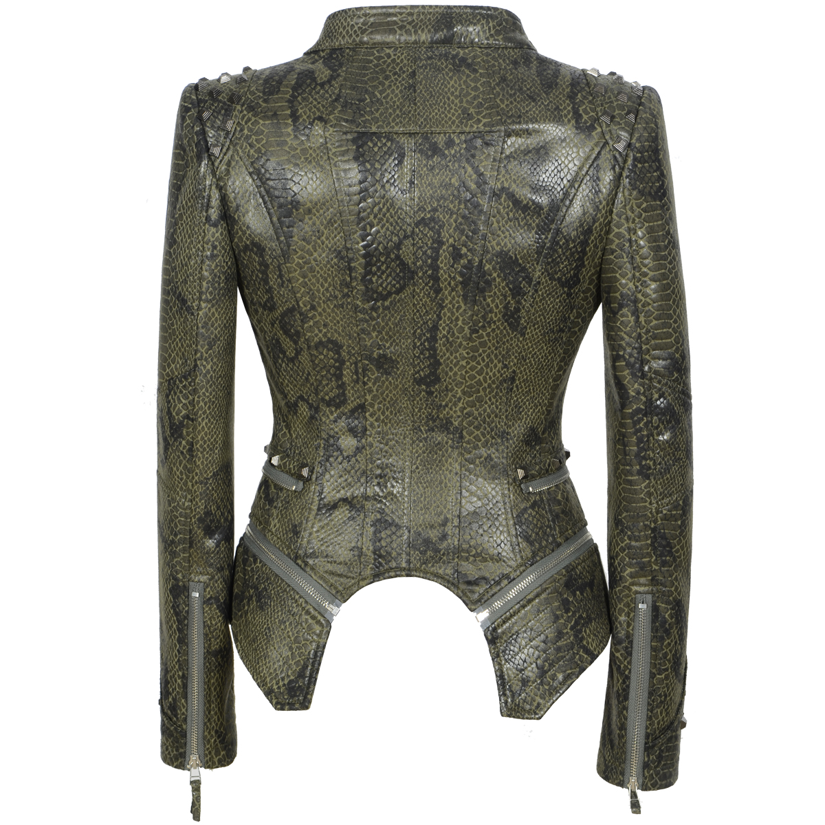 Snake Skin Print PU Women's Wi - Embroidery On Leather recension och pris