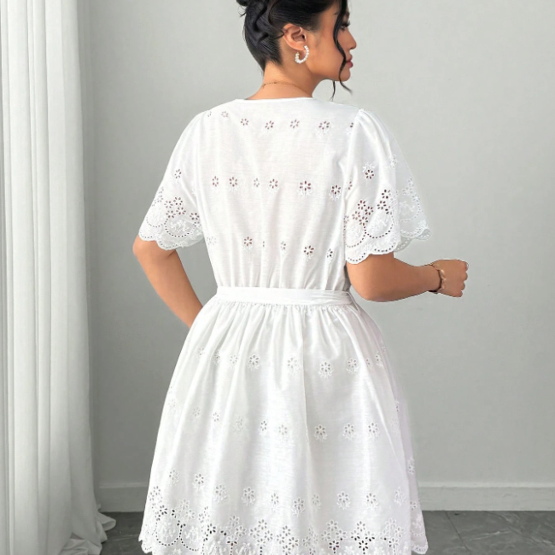 Plus Size White Eyelet Embroid - Embroidery Eyelet recension och pris