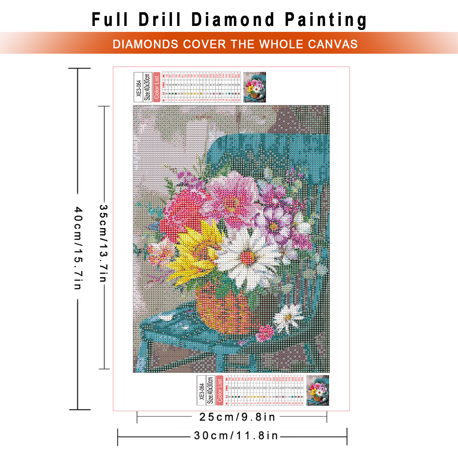 1pc frameless  Diamond Paintin - Embroidery Roses recension och pris