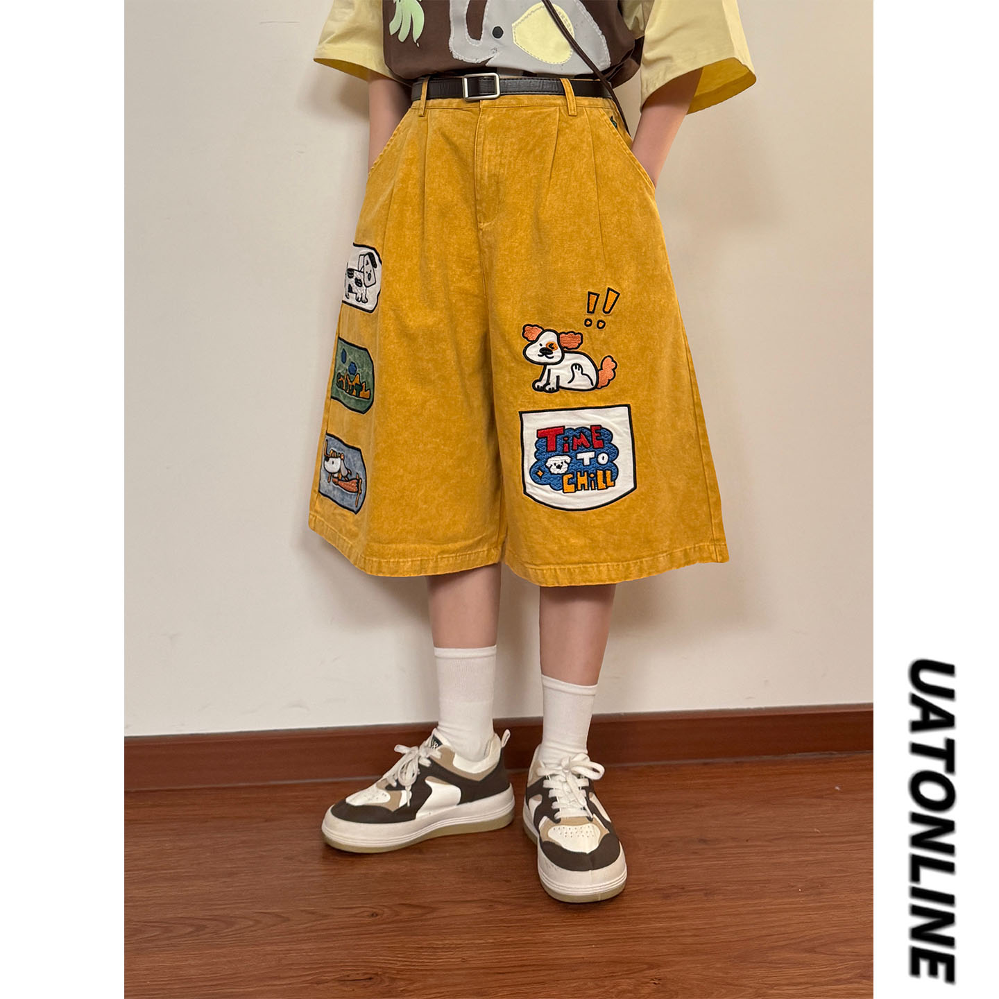 UATONLINE Summer American Cute - Embroidery Yellow recension och pris