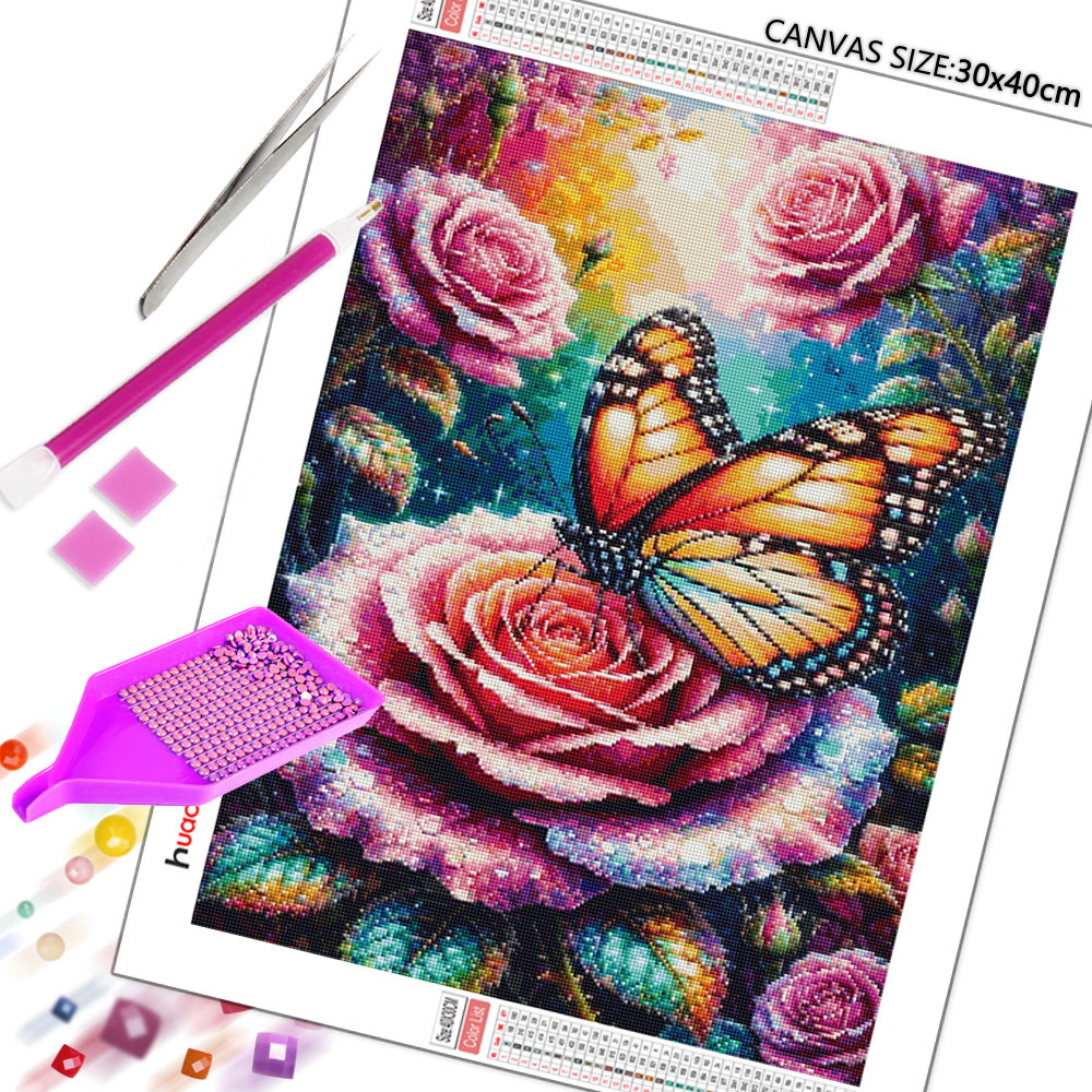 Butterfly Diamond Mosaic 5D DI - Embroidery Roses recension och pris