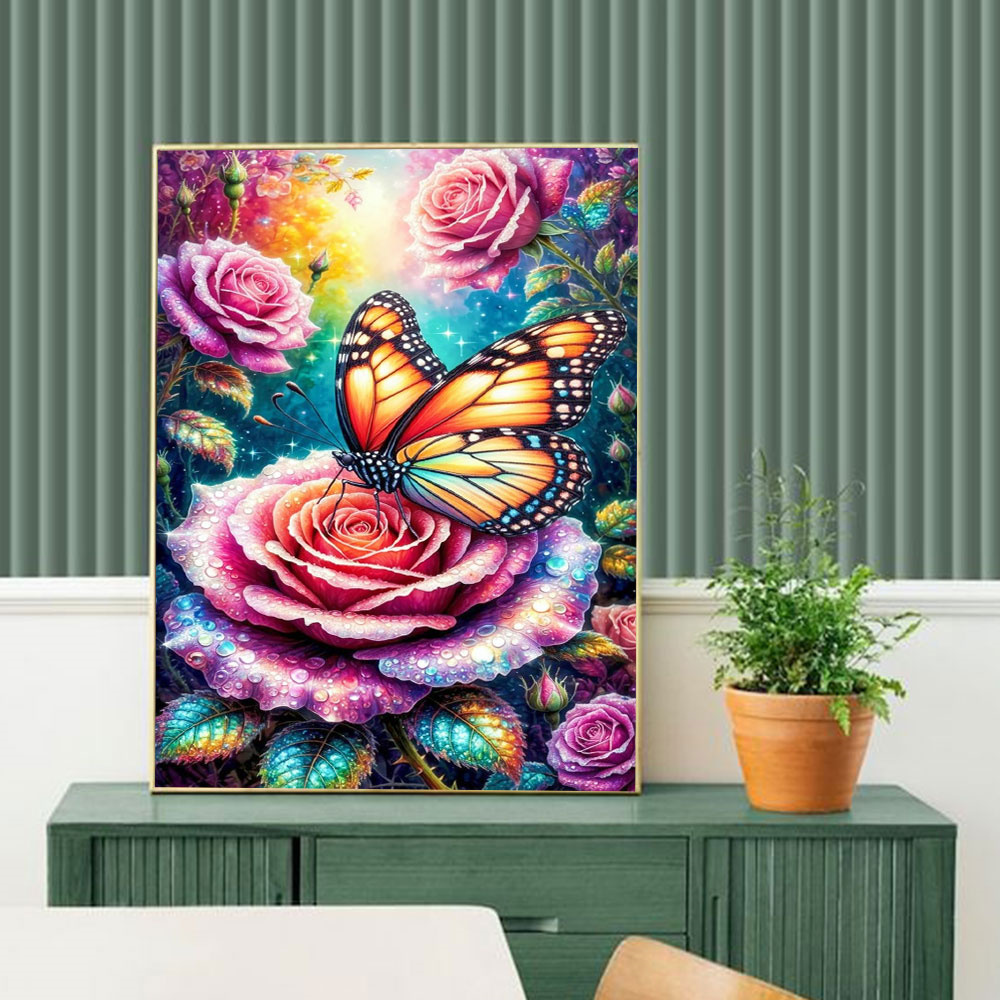 Butterfly Diamond Mosaic 5D DI - Embroidery Roses recension och pris
