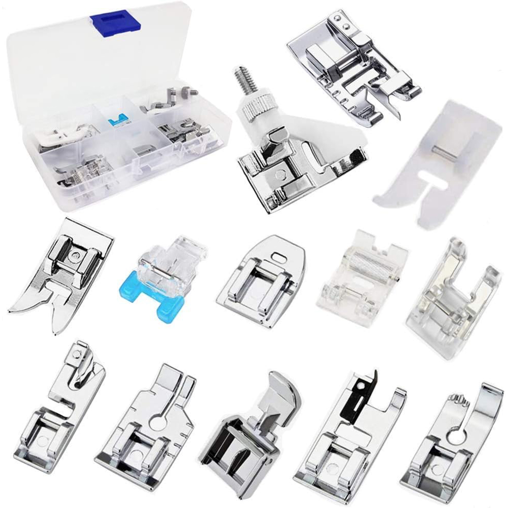 13 PCS/Box Presser Foot Set Ro - Embroidery Software recension och pris