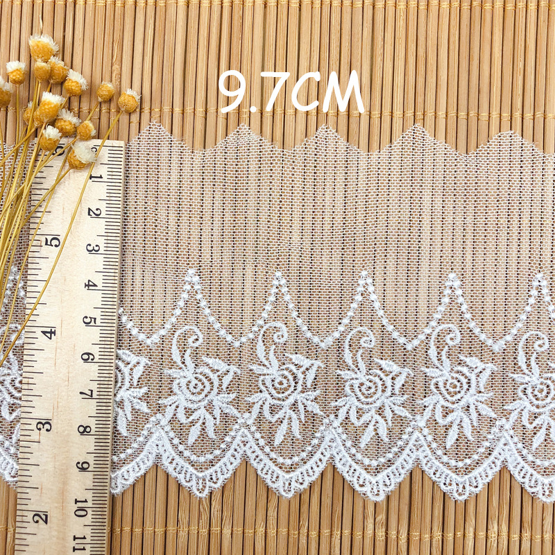 Mesh Embroidery Rose Tulle Fab - Embroidery Roses recension och pris