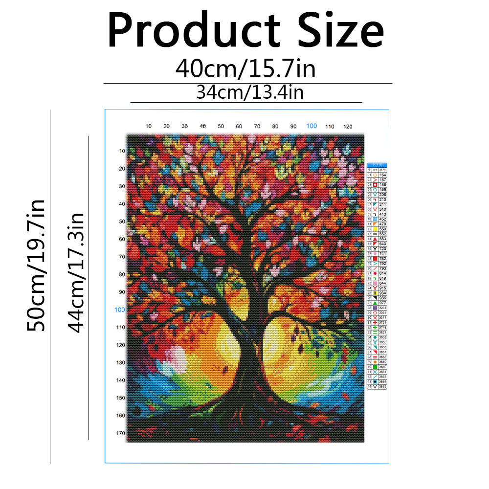 11CT Cross Point Embroidery Ki - Embroidery Guide Paper recension och pris