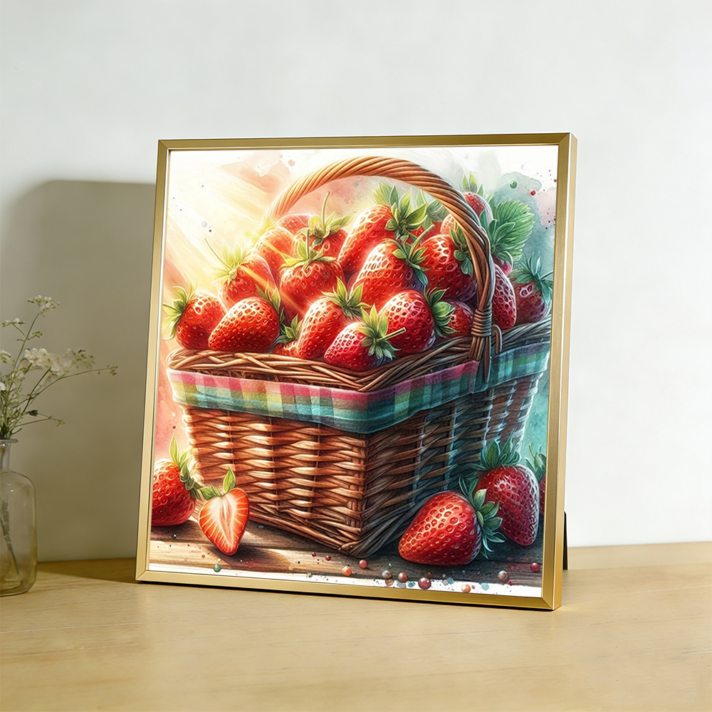 Cross Stitch Strawberry Fruit  - Embroidery Guide Paper recension och pris