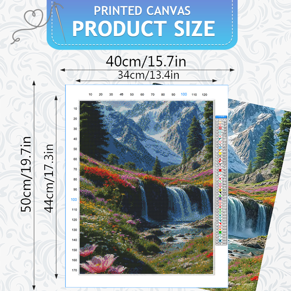 HUACAN 11CT Cross Embroidery S - Embroidery Guide Paper recension och pris