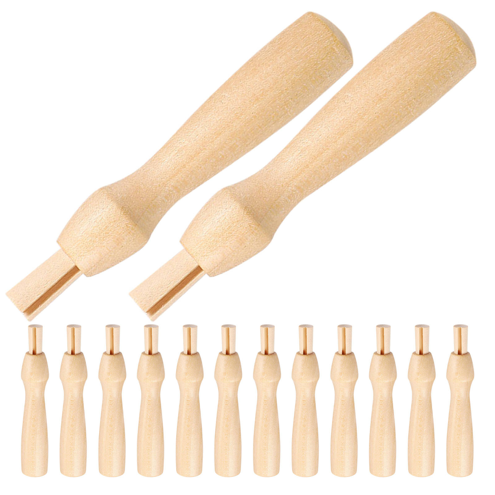 14Pcs Needle Felting Wooden Ha - Punch Needle Handle recension och pris